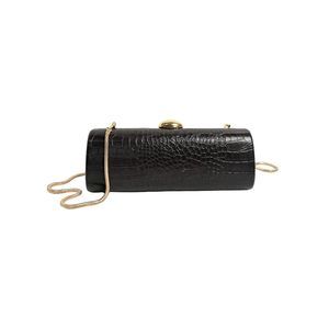 Crocodile Embossed PU Leather Clutch - Elegant Evening Bag